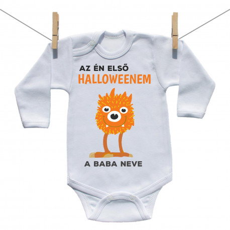 Hosszú ujjú body Az én első Halloweenem kísértetke