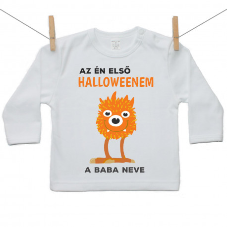 Hosszú ujjú póló Az én első Halloweenem kísértetke