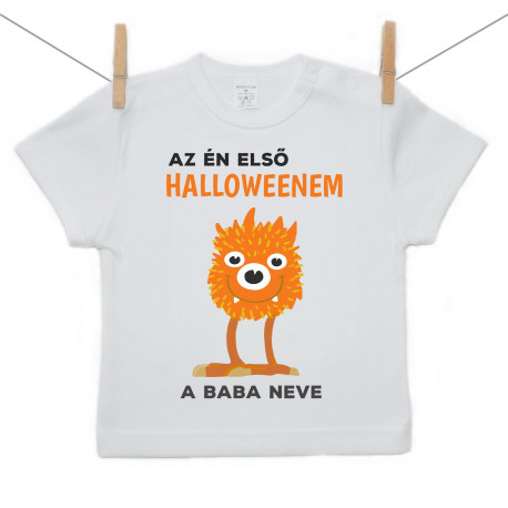 Rővid ujjú póló Az én első Halloweenem kísértetke