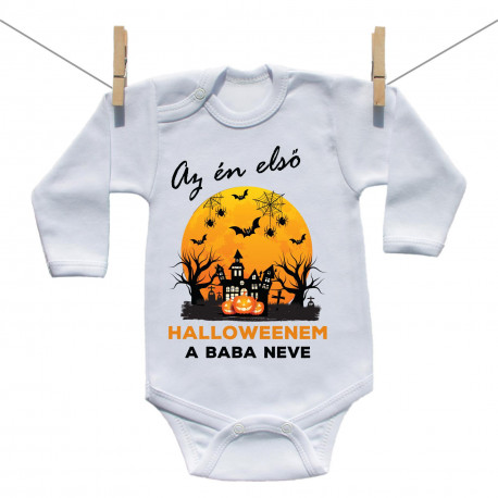 Hosszú ujjú body Az én első Halloweenem