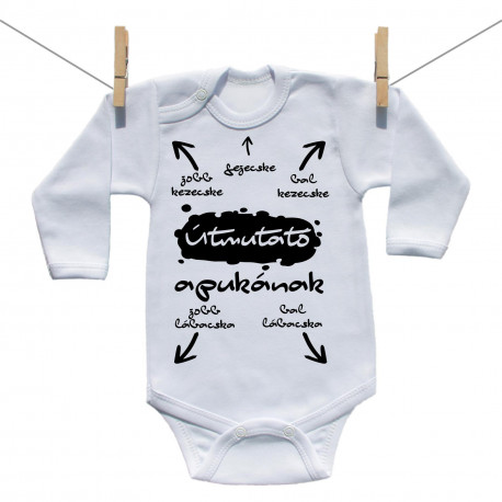 Hosszú ujjú body Útmutató apukának