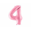 Fólia lufi 4-es szám, 86cm, rózsaszín