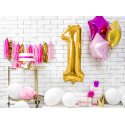 Fólia lufi 1-es szám, 86cm, arany