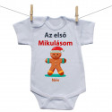 Rővid ujjú body Az első Mikulásom