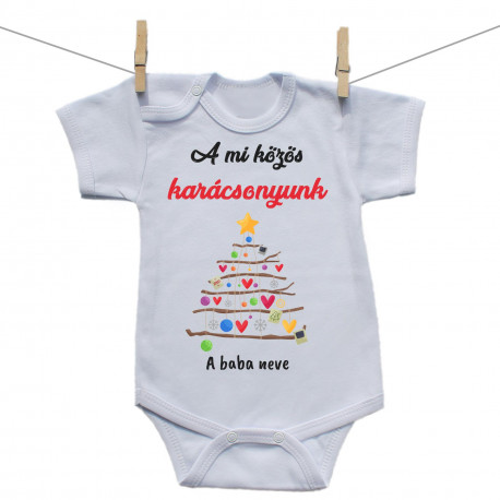 Rővid ujjú body A mi közös karácsonyunk