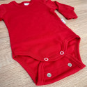 Piros növekvő body hosszú ujjú