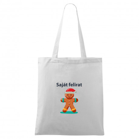 Táska (fehér) -  Mikulás saját felirattal
