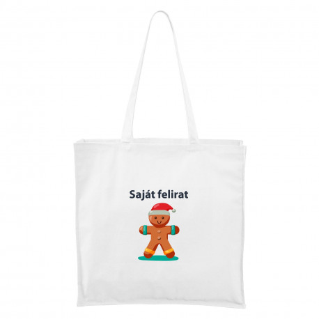 Maxi Táska (fehér) -  Mikulás saját felirattal