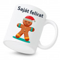 Kerámia bögre Mikulás saját felirattal