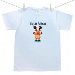 Férfi póló Karácsony saját felirattal