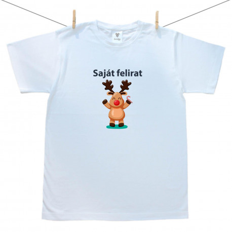 Férfi póló Karácsony saját felirattal