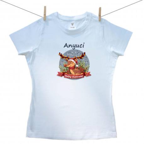 Női póló Boldog karácsonyt Anyuci