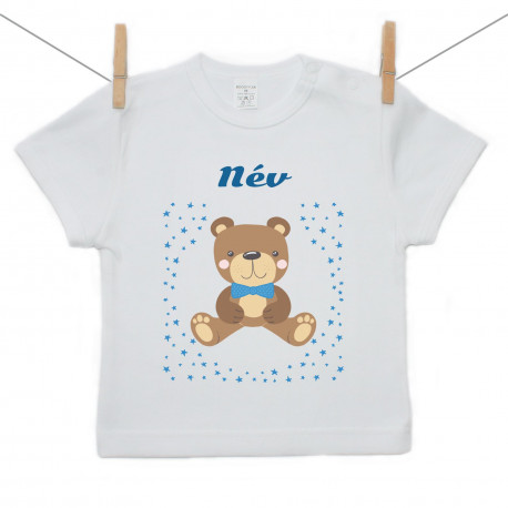 Rővid ujjú póló mackóval fiúknak