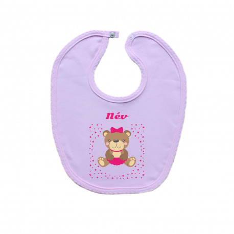 Előkék (rózsaszín) mackóval lányoknak