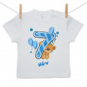 Rővid ujjú póló 7 éves vagyok mackóval fiúknak
