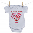 Rővid ujjú body Első Valentin