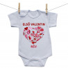 Rővid ujjú body Első Valentin