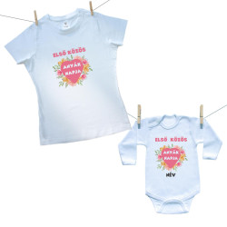 Családi szett (hosszú ujjú body) Első közös Anyák napja