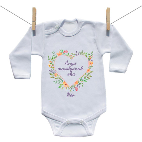 Hosszú ujjú body Ok a mosolyra