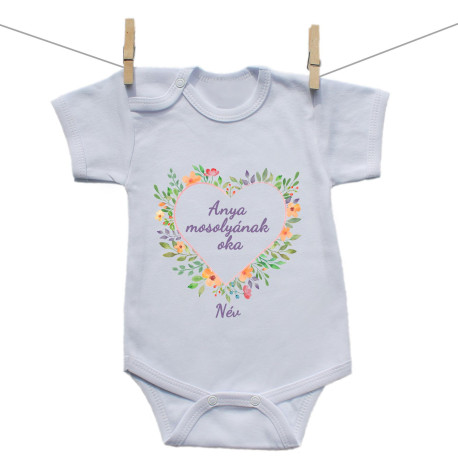 Rővid ujjú body Ok a mosolyra