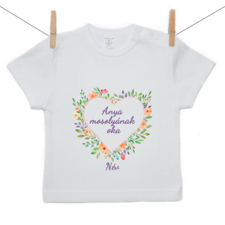 Rővid ujjú póló Ok a mosolyra