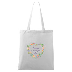 Táska (fehér) -  Miattad mosolyog