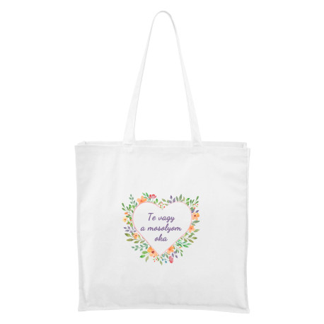 Maxi Táska (fehér) -  Miattad mosolyog