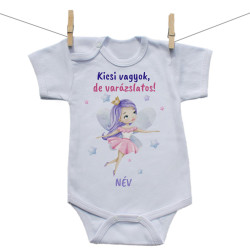 Rővid ujjú body Kicsi vagyok, de varázslatos