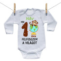 Hosszú ujjú body Már 1 hónapja fedezem fel a világot