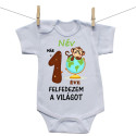 Rővid ujjú body Már 1 hónapja fedezem fel a világot