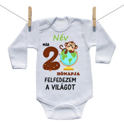 Hosszú ujjú body Már 2 hónapja fedezem fel a világot