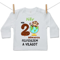 Hosszú ujjú póló Már 2 hónapja fedezem fel a világot