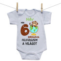 Rővid ujjú body Már 6 hónapja fedezem fel a világot