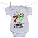 Rővid ujjú body Már 7 hónapja fedezem fel a világot