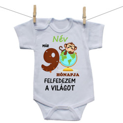 Rővid ujjú body Már 9 hónapja fedezem fel a világot