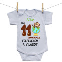 Rővid ujjú body Már 11 hónapja fedezem fel a világot