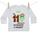 Hosszú ujjú póló Már 11 hónapja fedezem fel a világot