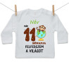 Hosszú ujjú póló Már 11 hónapja fedezem fel a világot