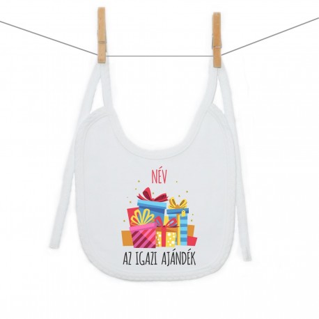 Előkék (PVI) Az igazi ajándék - Lány (a baba nevével)