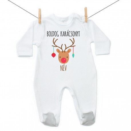 Overál Boldog Karácsonyt (a baba nevével)