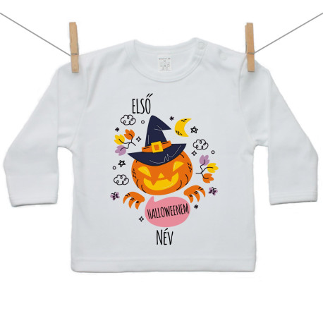Hosszú ujjú póló Első halloweeni tököm Hosszú ujjú póló Első halloweeni tököm