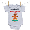 Rővid ujjú body Második Mikulásom mézeskaláccsal
