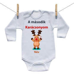 Hosszú ujjú body Második karácsonyom a rénszarvassal