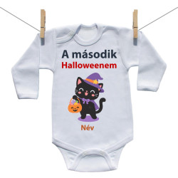 Hosszú ujjú body Második Halloweenem