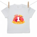 Gyerek póló (Rővid ujjú) 1 éves lettem - sárga