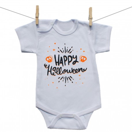 Rövid ujjú body Happy Halloween