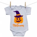 Rövid ujjú body Halloween tök