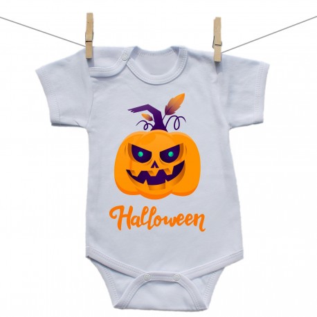 Rövid ujjú body Halloween tök