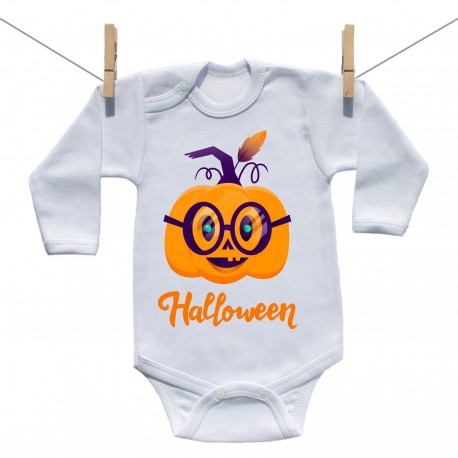 Hosszú ujjú body Halloween tök