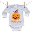 Hosszú ujjú body Halloween tök